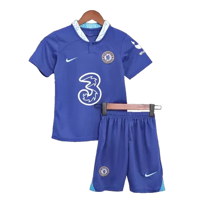 Chelsea Home Kit 2022/23 By Nike Kids - jerseymallpro