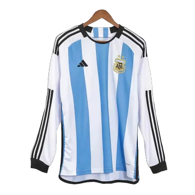 Argentina Home Long Sleeve Soccer Jersey 2022 - jerseymallpro