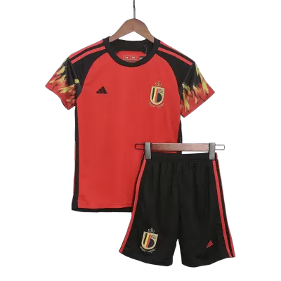 Belgium Home World Cup Kids Jerseys Kit 2022 - jerseymallpro