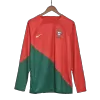 Portugal Home Long Sleeve Soccer Jersey 2022 - jerseymallpro