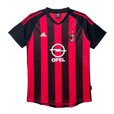 Retro AC Milan Home Jersey 2002/03 By Adidas - jerseymallpro