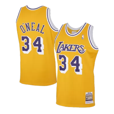 Men's O'NEAL #34 Los Angeles Lakers Swingman NBA Classic Jersey 1996/97 - jerseymallpro