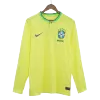Brazil Home Long Sleeve Soccer Jersey 2022 - jerseymallpro