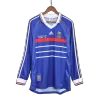 Retro France Home Long Sleeve Jersey 1998 By Adidas - jerseymallpro