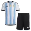 Argentina Home Kids Jerseys Kit 2022 - Three Stars - jerseymallpro