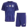 Argentina Away World Cup Kids Jerseys Kit 2022 - Three Stars - jerseymallpro