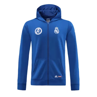 Real Madrid x Marvel Hoodie Jacket 2022/23 - Blue - jerseymallpro