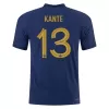 KANTE #13 France Home Authentic Jersey World Cup 2022 - jerseymallpro