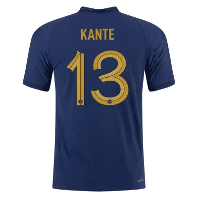 KANTE #13 France Home Authentic Jersey World Cup 2022 - jerseymallpro