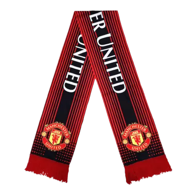 Manchester United Soccer Scarf Red - jerseymallpro