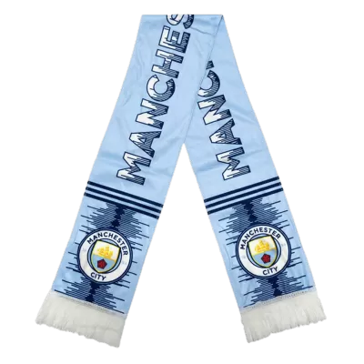 Manchester City Soccer Scarf Blue - jerseymallpro