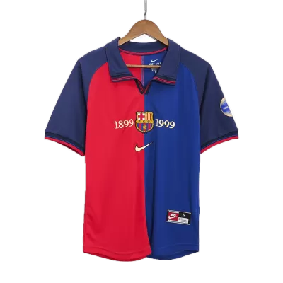 Retro Barcelona Home 100-Years Anniversary Jersey 1999/00 By Nike - jerseymallpro