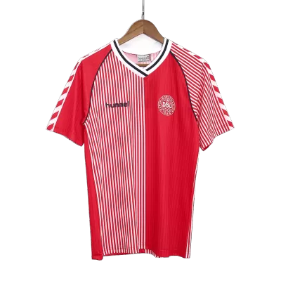 Retro Denmark Home Jersey 1986 By Hummel - jerseymallpro